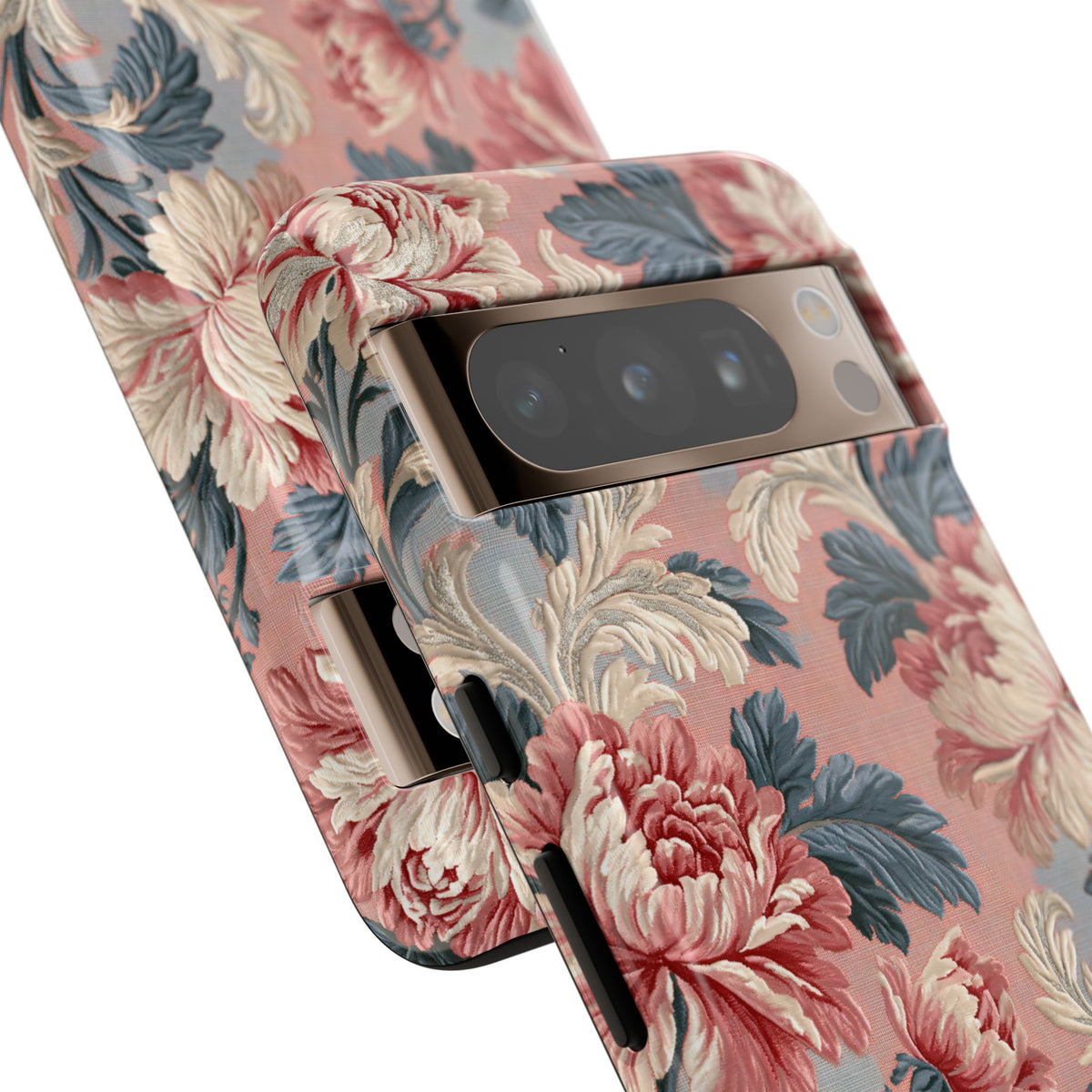 Blush Peony Jacquard · Tough Phone Case for Pixel ·  Pink
