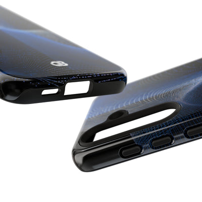 Blue Tough Phone Case for Samsung - Electric Blue Flux