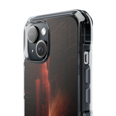 Luminous Monolith · Clear Impact Magnetic Phone Case for iPhone · Black