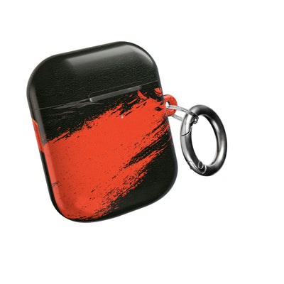 Crimson Raptor Noir · Hard Case for AirPods & AirPods Pro · Black
