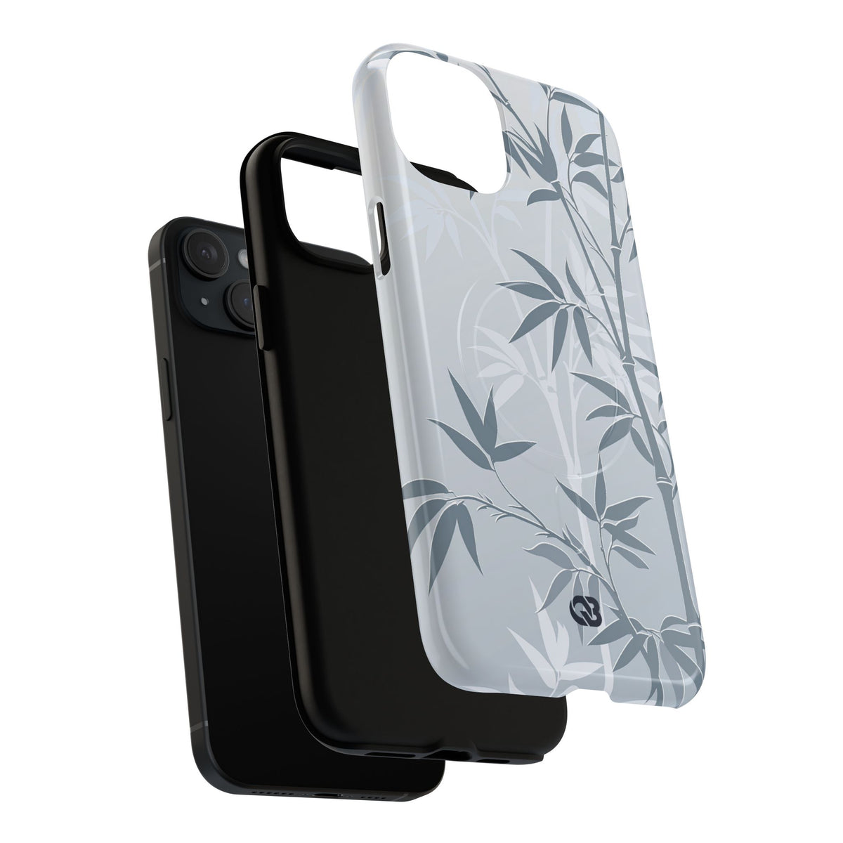 Misty Bamboo Grove · Tough 2.0 Magnetic Phone Case for iPhone · Blue