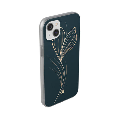 Teal Lite Phone Case for iPhone - Sandstone Silk Flora