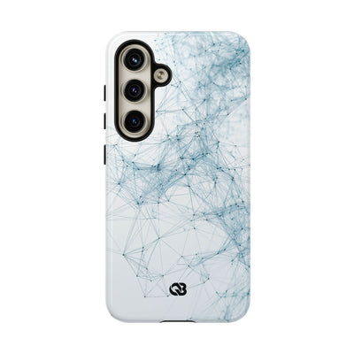 Blue Tough Phone Case for Samsung - Glacial Neural Web