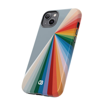 Grey Tough Phone Case for iPhone - Slate Prism Burst