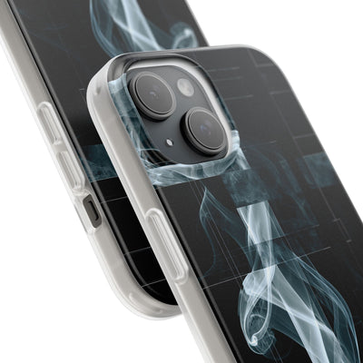 Black Lite Phone Case for iPhone - Arctic Vapor Grid