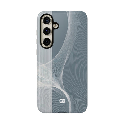 Grey Tough Phone Case for Samsung - Slate Mesh Horizon