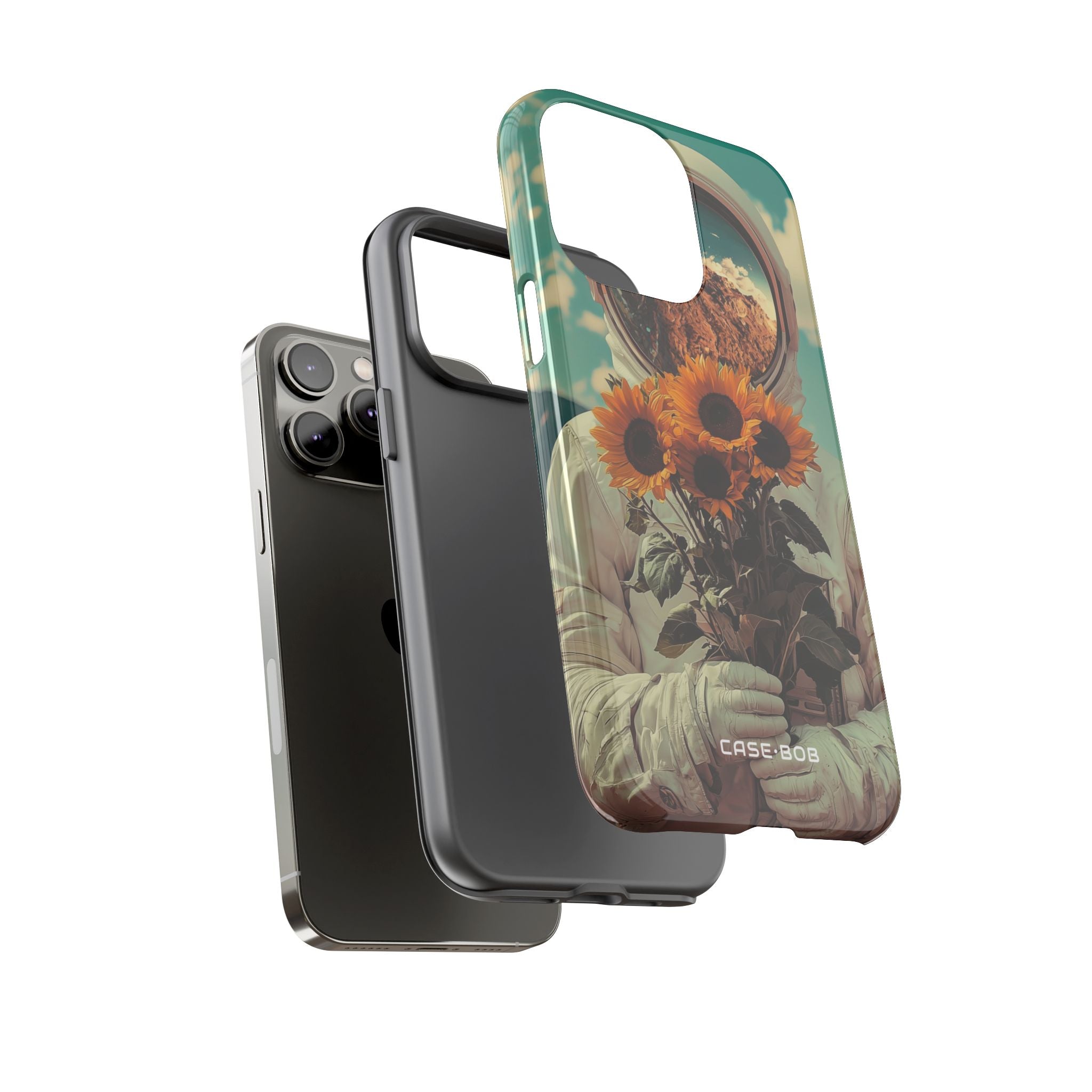 Sunflower Astronaut iPhone 14 Pro Max Case - Tough