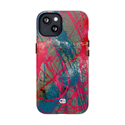 Neon Static Drip · Tough 2.0 Magnetic Phone Case for iPhone · Pink