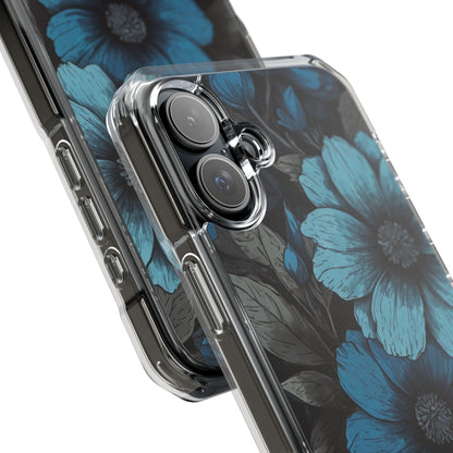 Blue Petal Radiance iPhone 16 Plus Skal - Impact