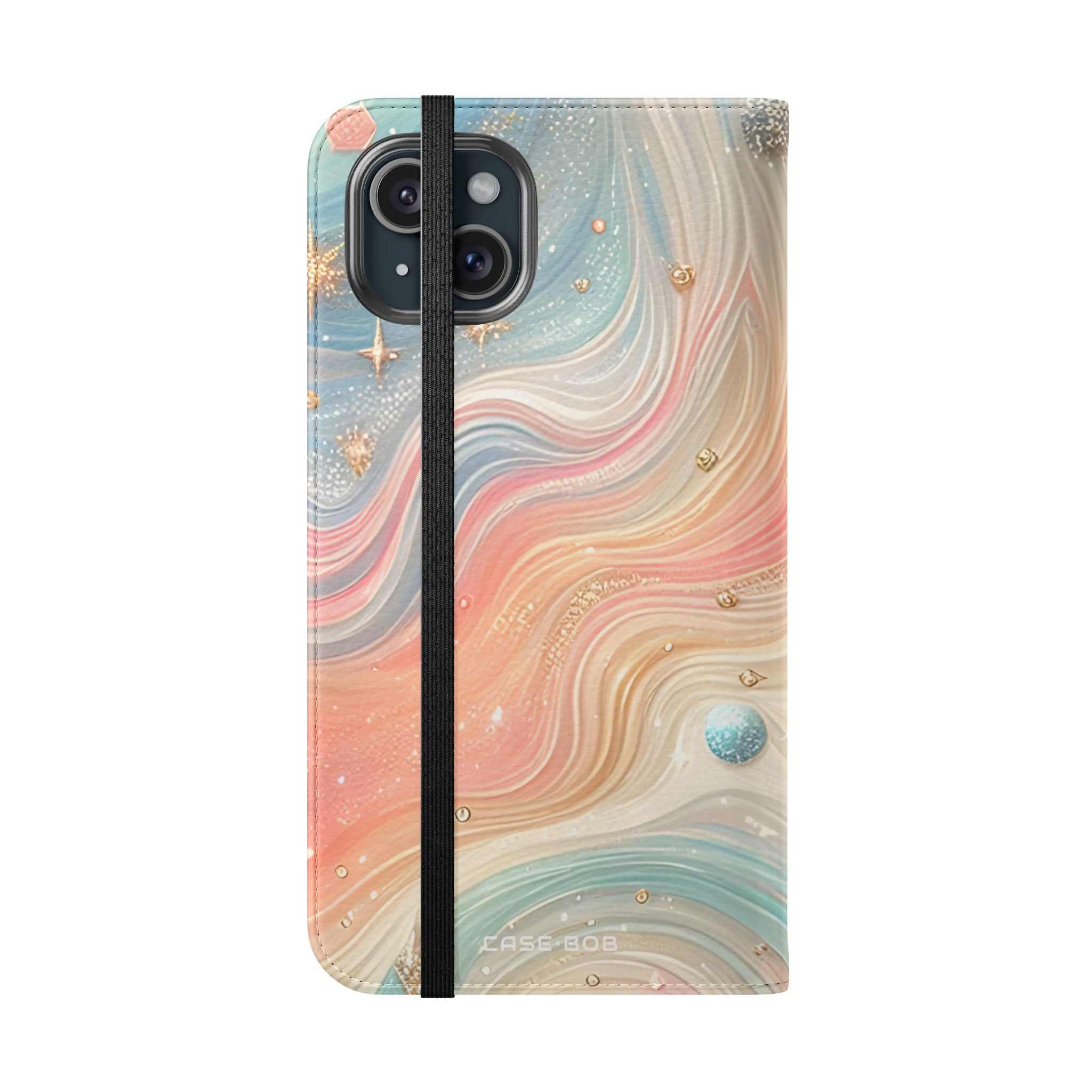 Celestial Waves - iPhone 15 Plus Case - Wallet