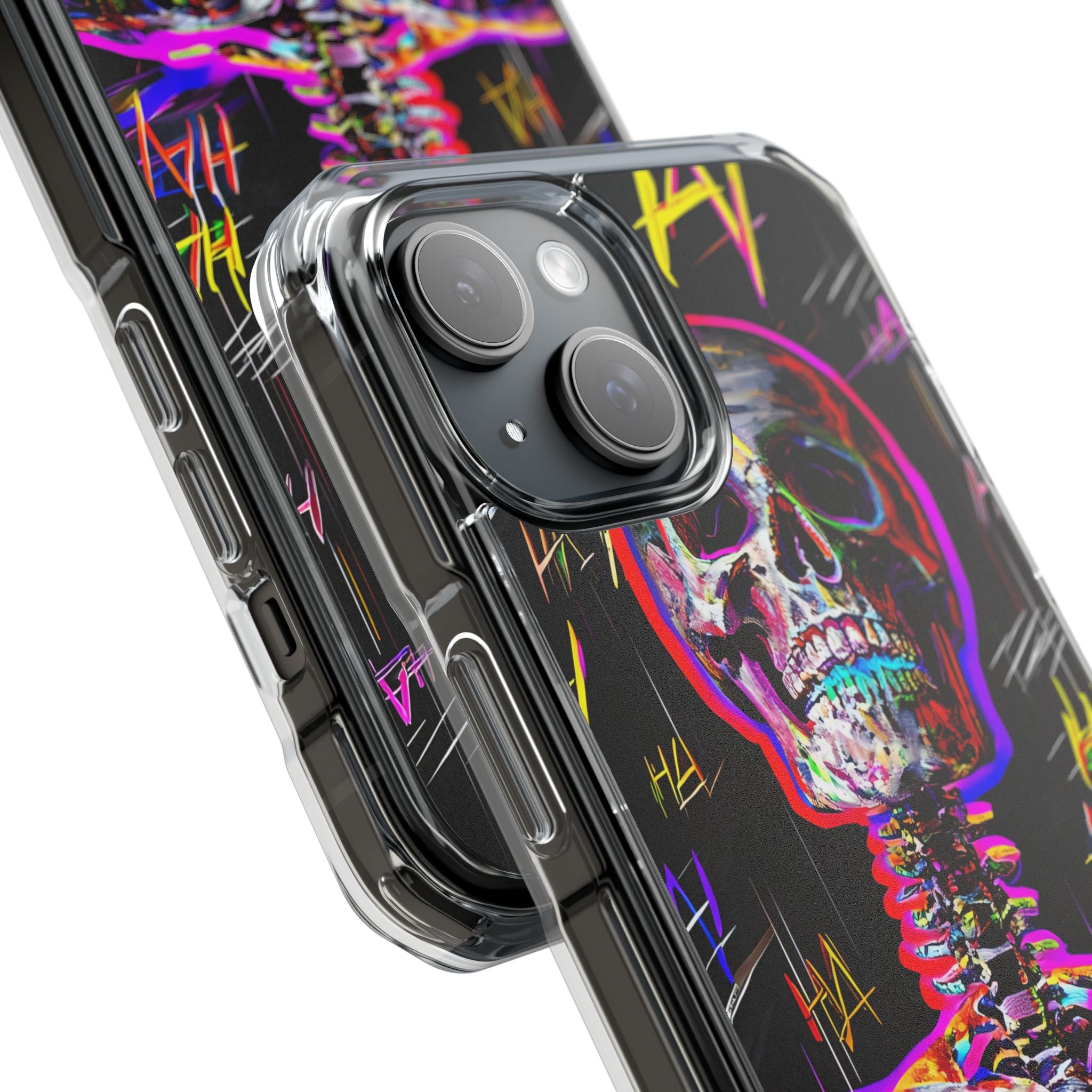 Neon Glitch Skeleton · Impact Custodia per iPhone · Magsafe