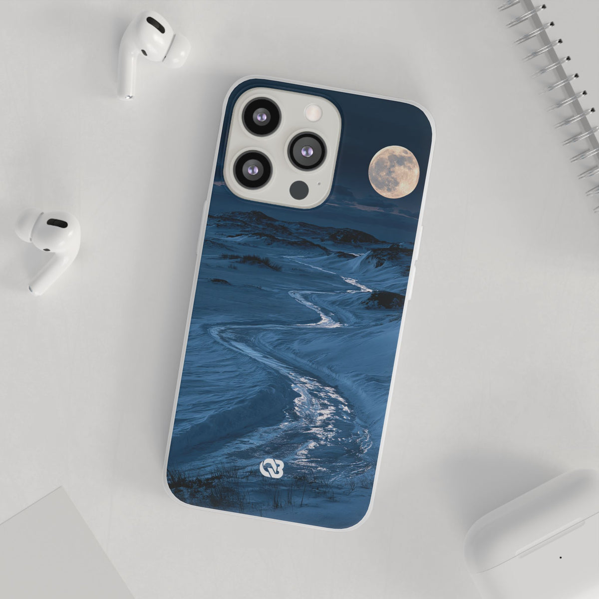 Arctic Moon Drift · Lite Phone Case for iPhone ·  Blue