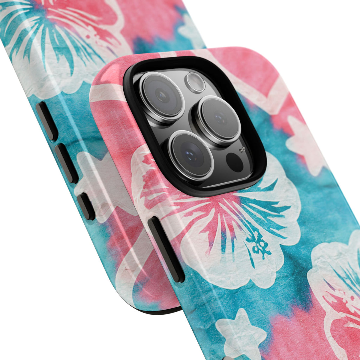 Tropical Hibiscus Bloom · Tough Phone Case for iPhone · Teal
