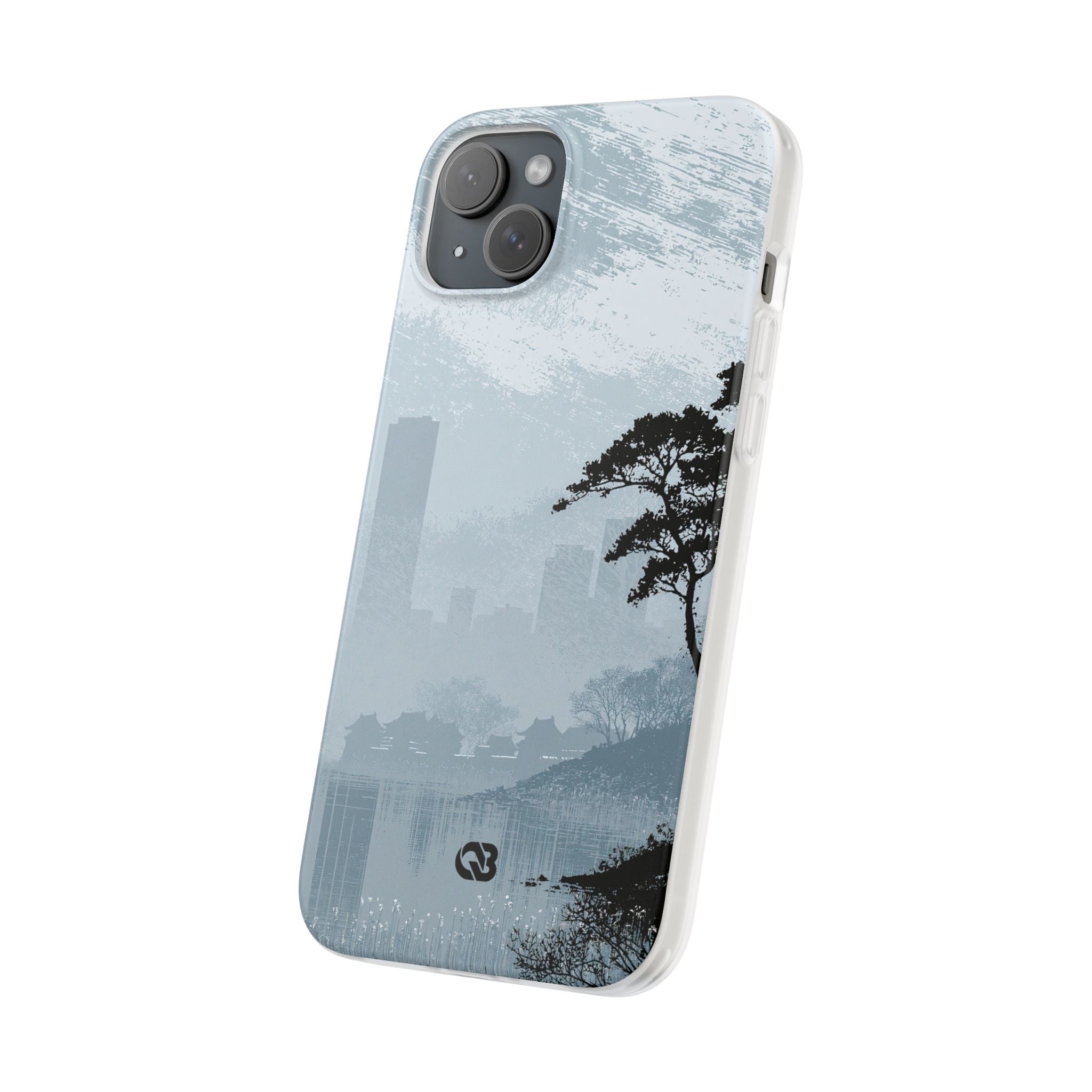Grey Lite Phone Case for iPhone - Steel Slate Zen