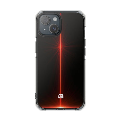 Red Impact MagSafe Phone Case for iPhone - Crimson Flare Vector