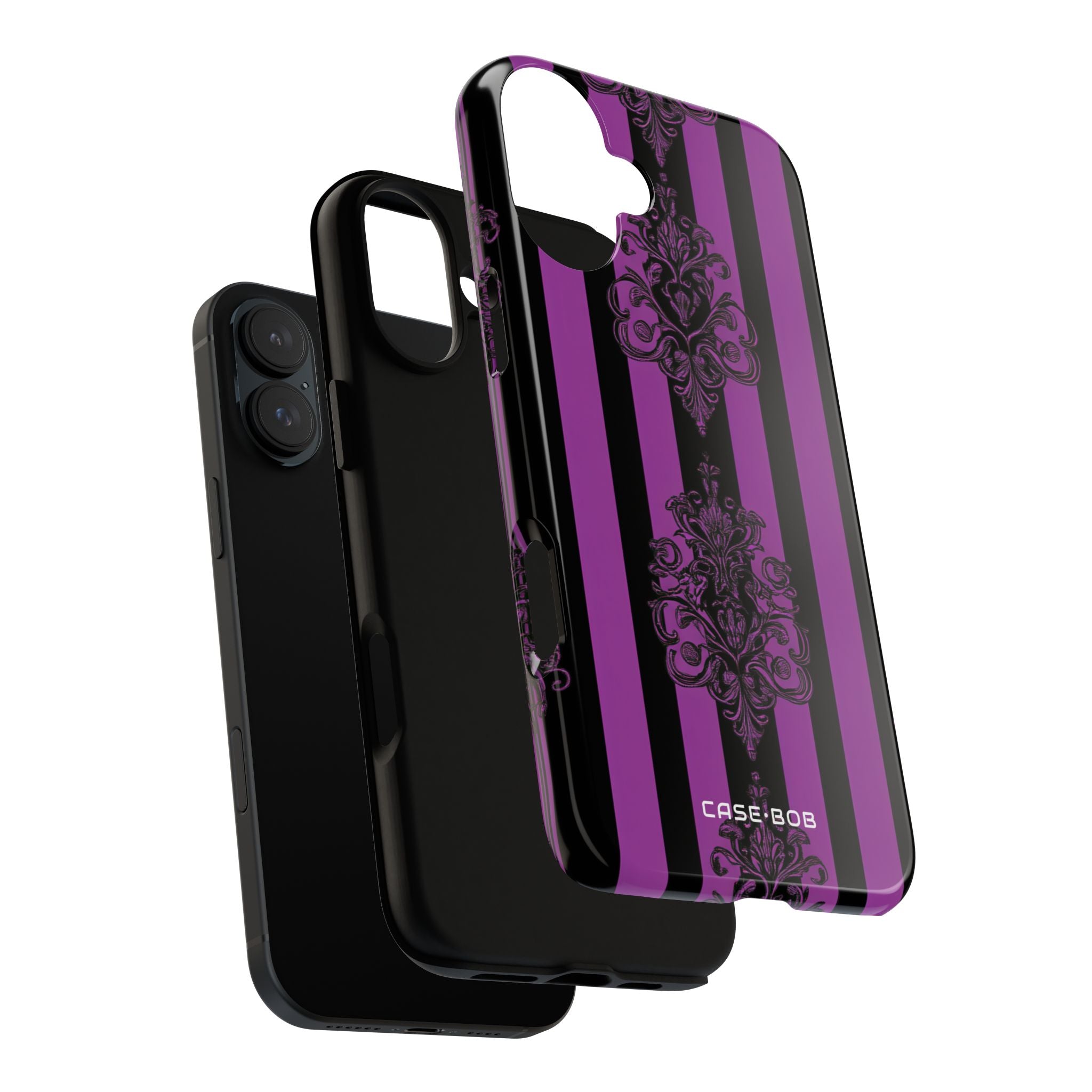 Ornamental Violet Stripes iPhone 16 Plus Case - Tough