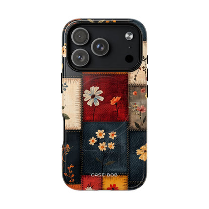 Patchwork Blooms iPhone 17 Pro Case - Tough+ - CASE•BOB