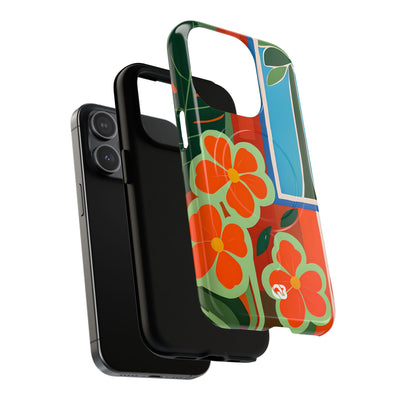 Vivid Jungle Collage · Tough+ Coque de téléphone pour iPhone · MagSafe