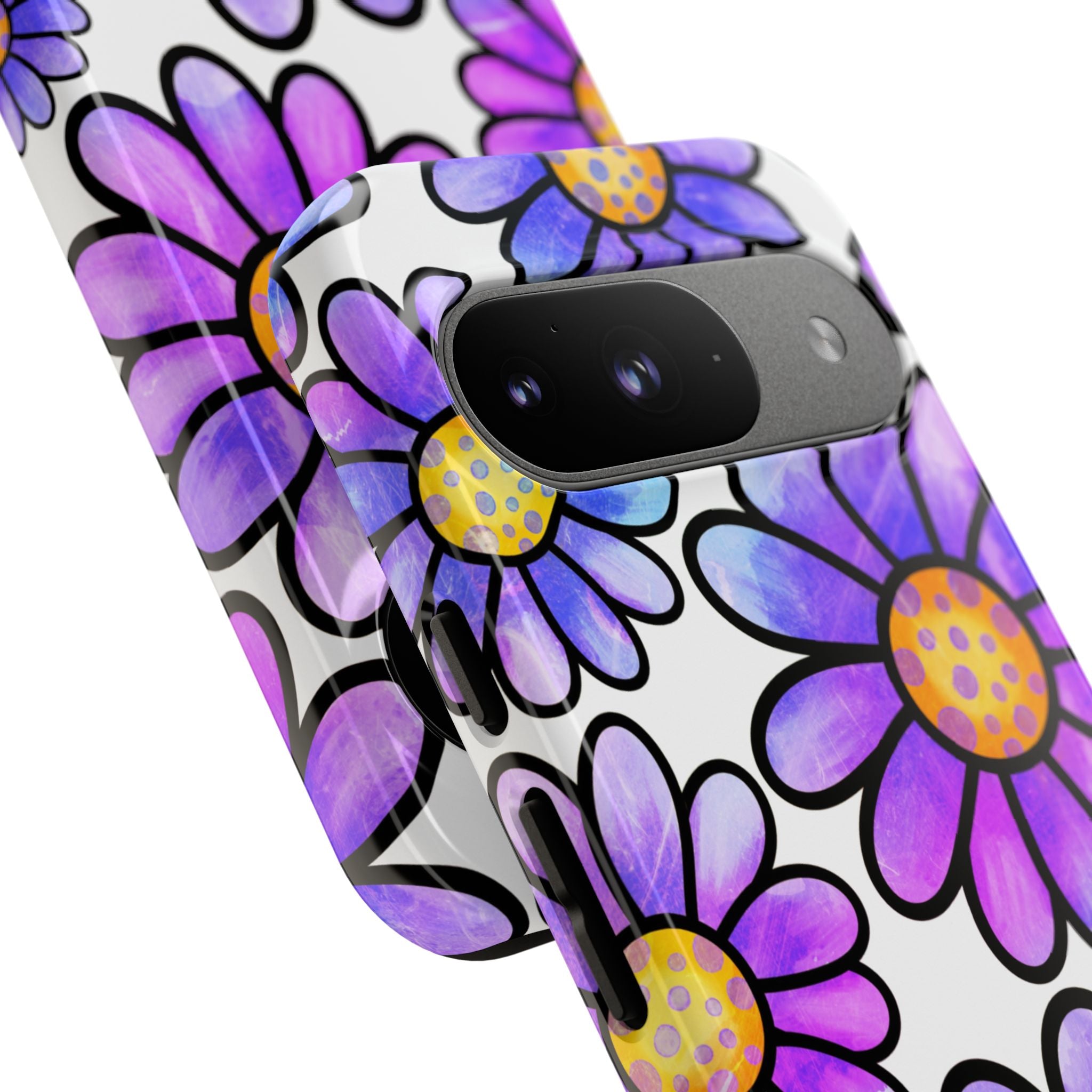 Polka Dot Blooms Google Pixel 9 Case - Tough