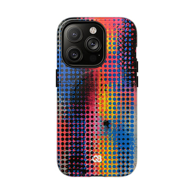 Chromatic Halftone Grid · Tough 2.0 Magnetic Phone Case for iPhone · Blue