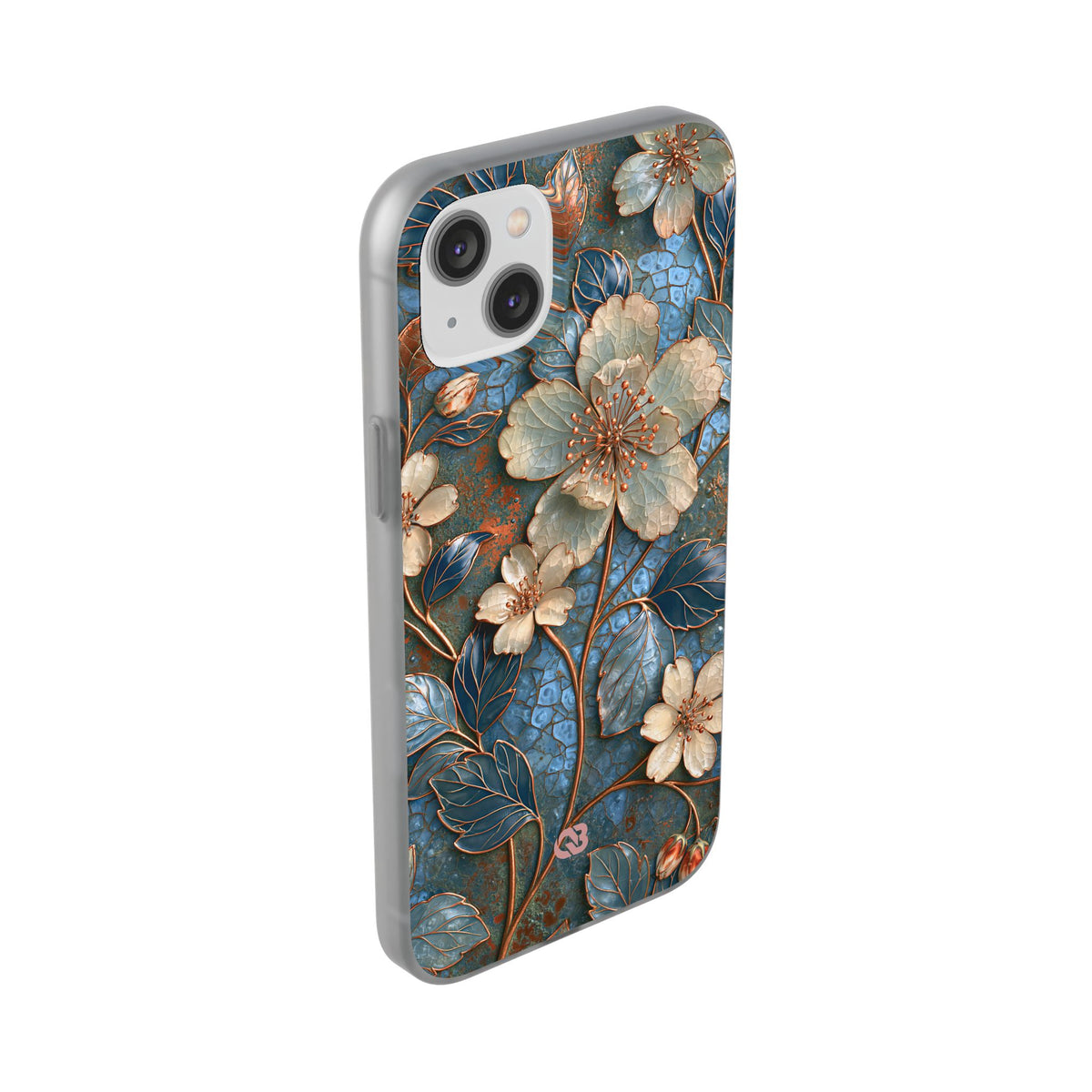 Gilded Blossom Reverie · Lite Phone Case for iPhone ·  Teal