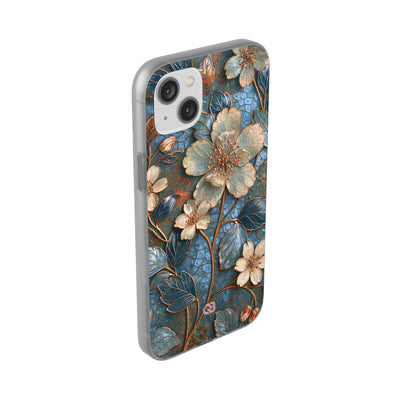 Gilded Blossom Reverie · Lite Phone Case for iPhone ·  Teal