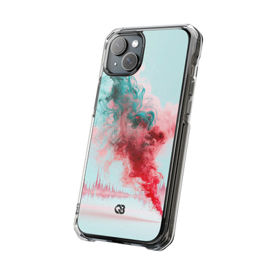 Sonic Bloom · Clear Impact Magnetic Phone Case for iPhone · Red