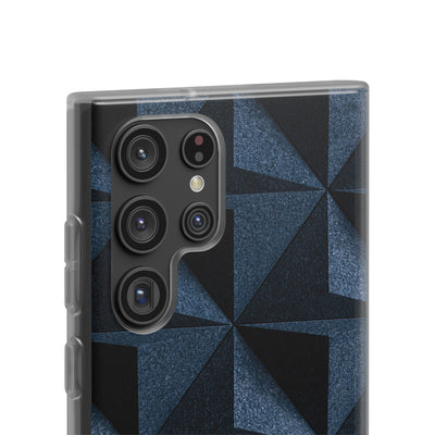 Blue Lite Phone Case for Samsung - Indigo Basalt Facets