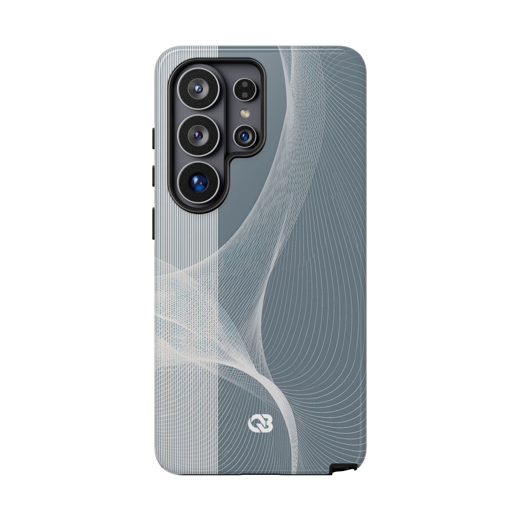Grey Tough Phone Case for Samsung - Slate Mesh Horizon