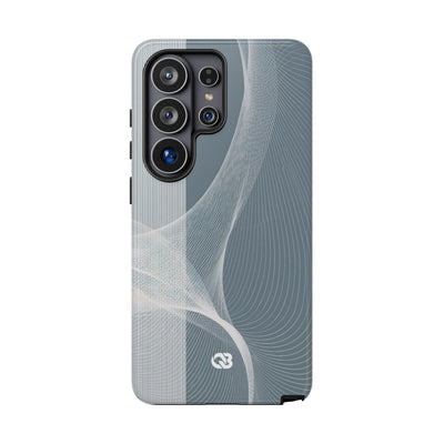 Grey Tough Phone Case for Samsung - Slate Mesh Horizon