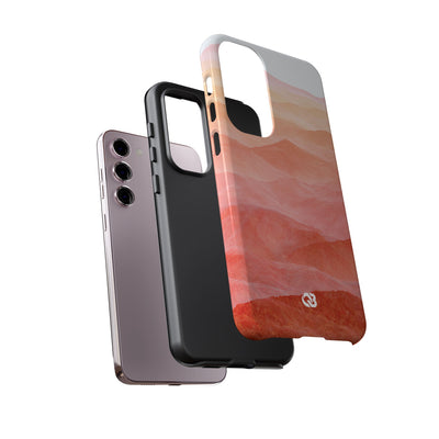 Alpenglow Ridge Vista · Tough Phone Case for Samsung · Orange