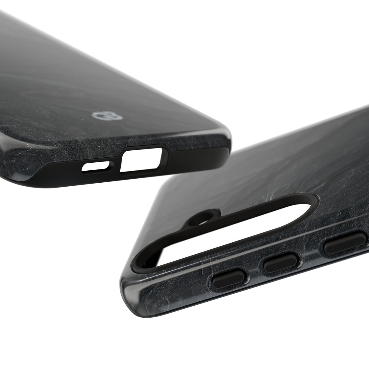 Black Tough Phone Case for Samsung - Midnight Slate Ridge