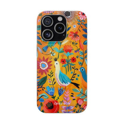 Colorful Birds Bloom iPhone 15 Pro Case - Soft