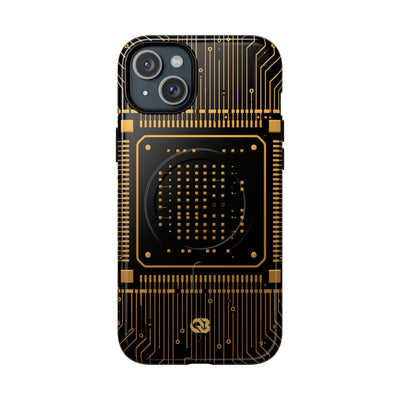 Gold Tough 2.0 Magsafe Phone Case for iPhone - Cyber Gold Processor