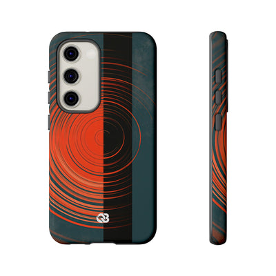 Teal Tough Phone Case for Samsung - Burnt Slate Radial