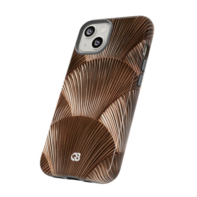 Rose Gilded Fan · Tough Phone Case for iPhone · Gold