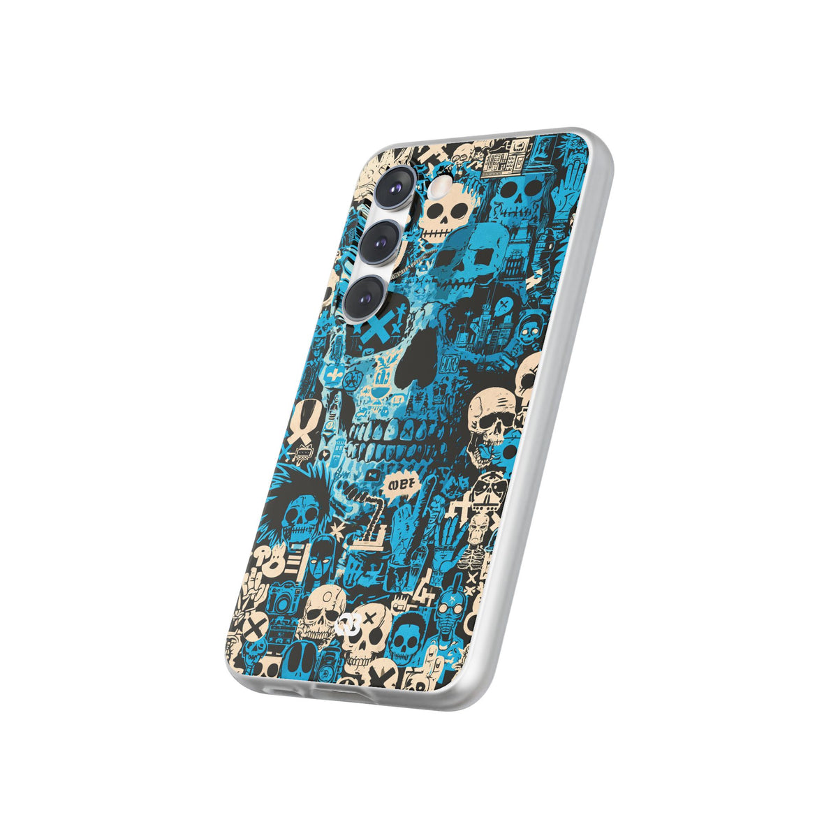 Electric Skull Graffiti · Lite Phone Case for Samsung · Blue