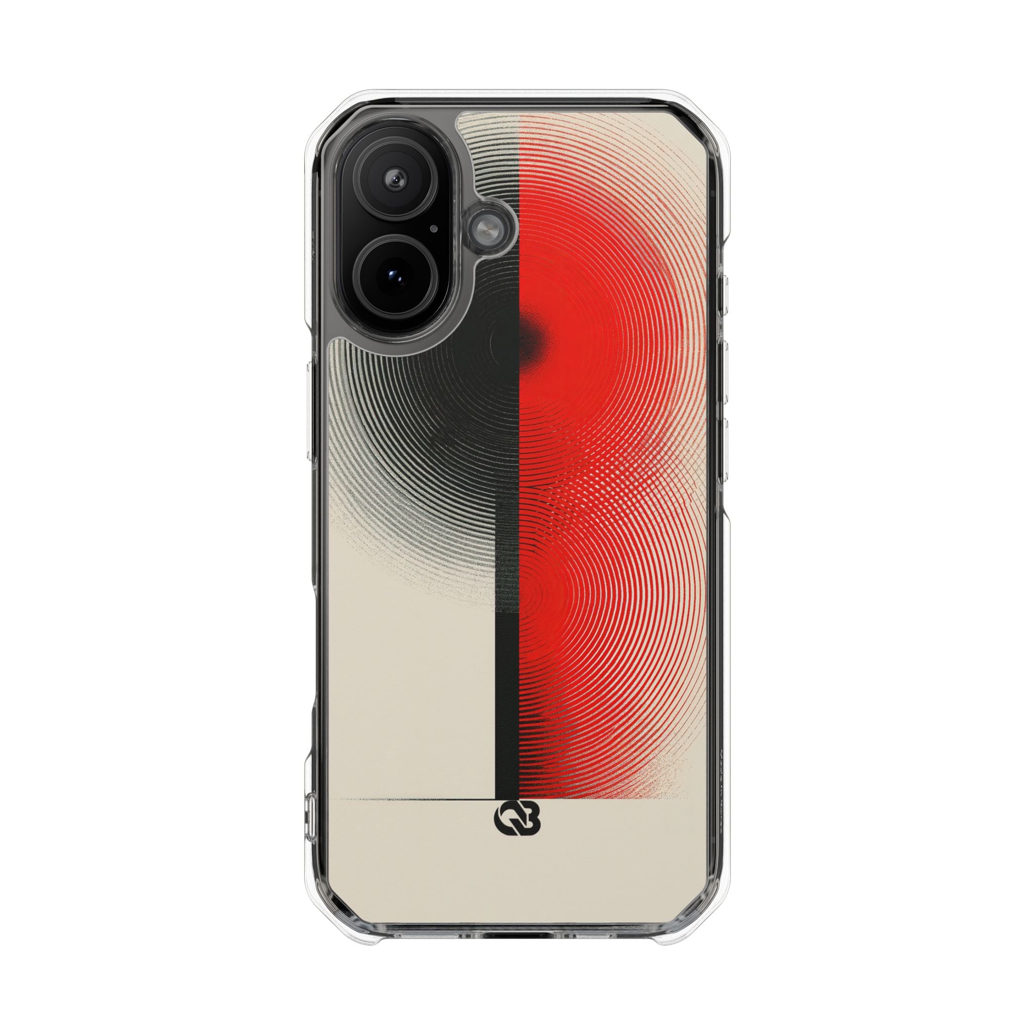 Red Impact MagSafe Phone Case for iPhone - Split Signal Red