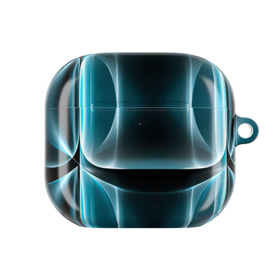 Translucent Cyber Grid · Hard Case for AirPods & AirPods Pro · Teal