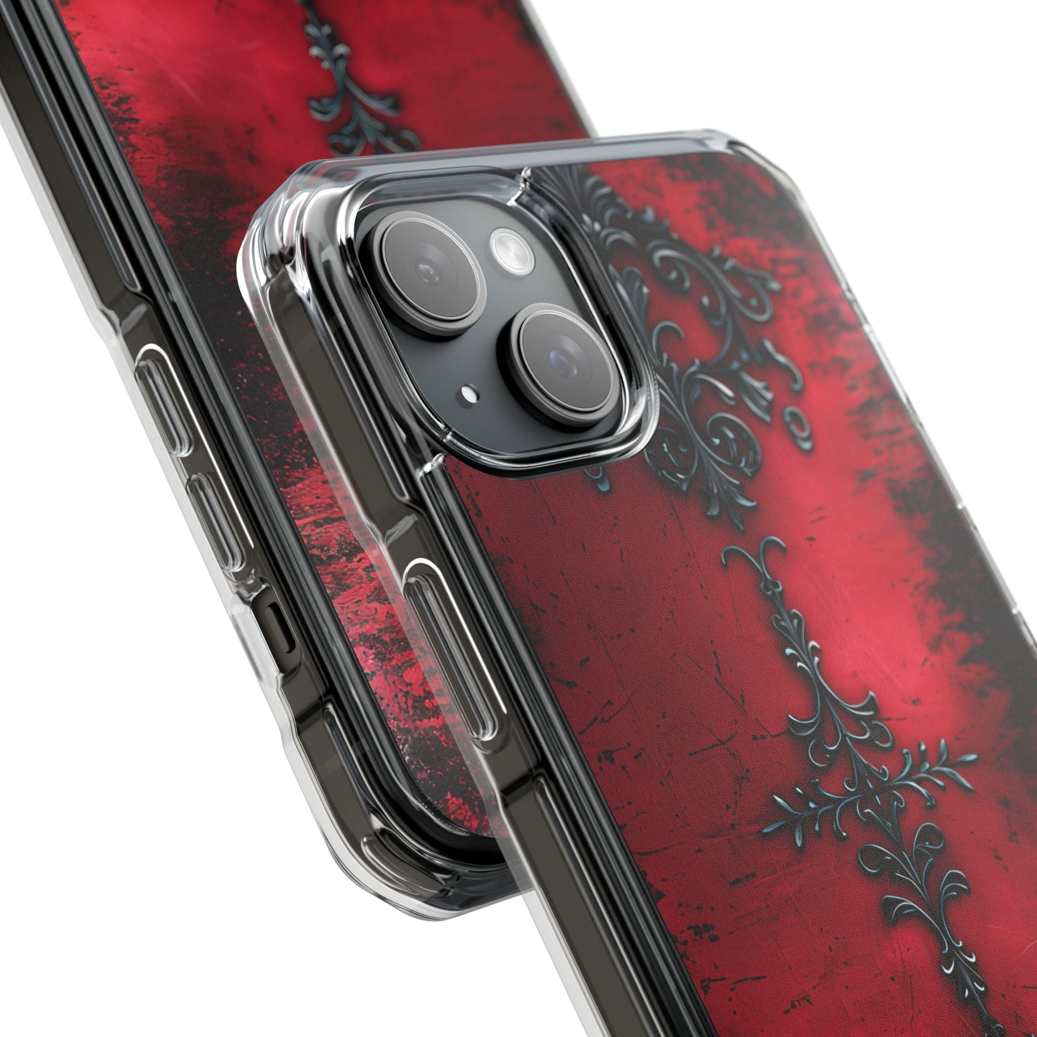 Crimson Gothic Filigree · Impact Phone Case for iPhone · Magsafe