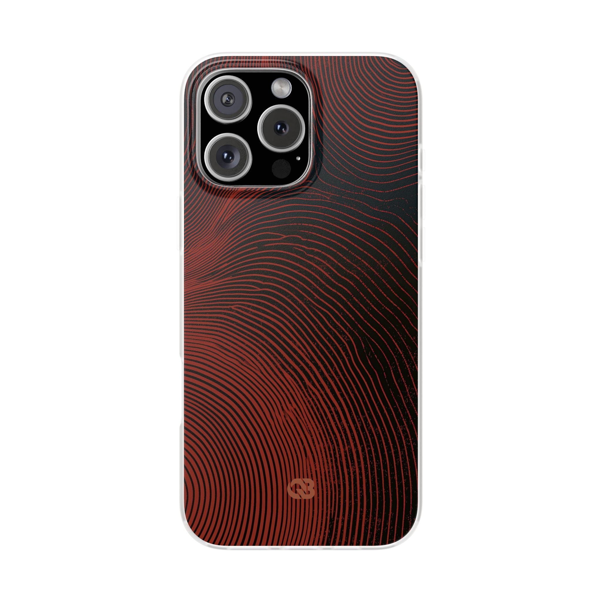 Red Lite Phone Case for iPhone - Terracotta Nerve Map