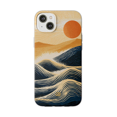 Blue Lite Phone Case for iPhone - Kyoto Cresting Tide