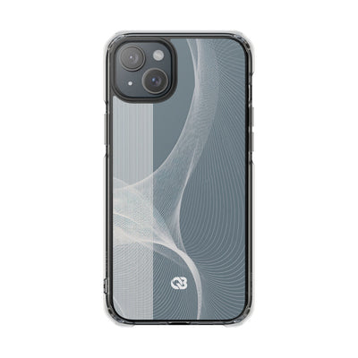 Grey Impact MagSafe Phone Case for iPhone - Slate Mesh Horizon