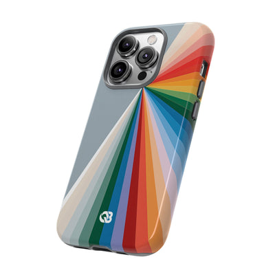 Grey Tough Phone Case for iPhone - Slate Prism Burst