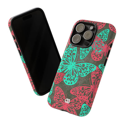 Electric Papillon · Tough Phone Case for iPhone · Pink