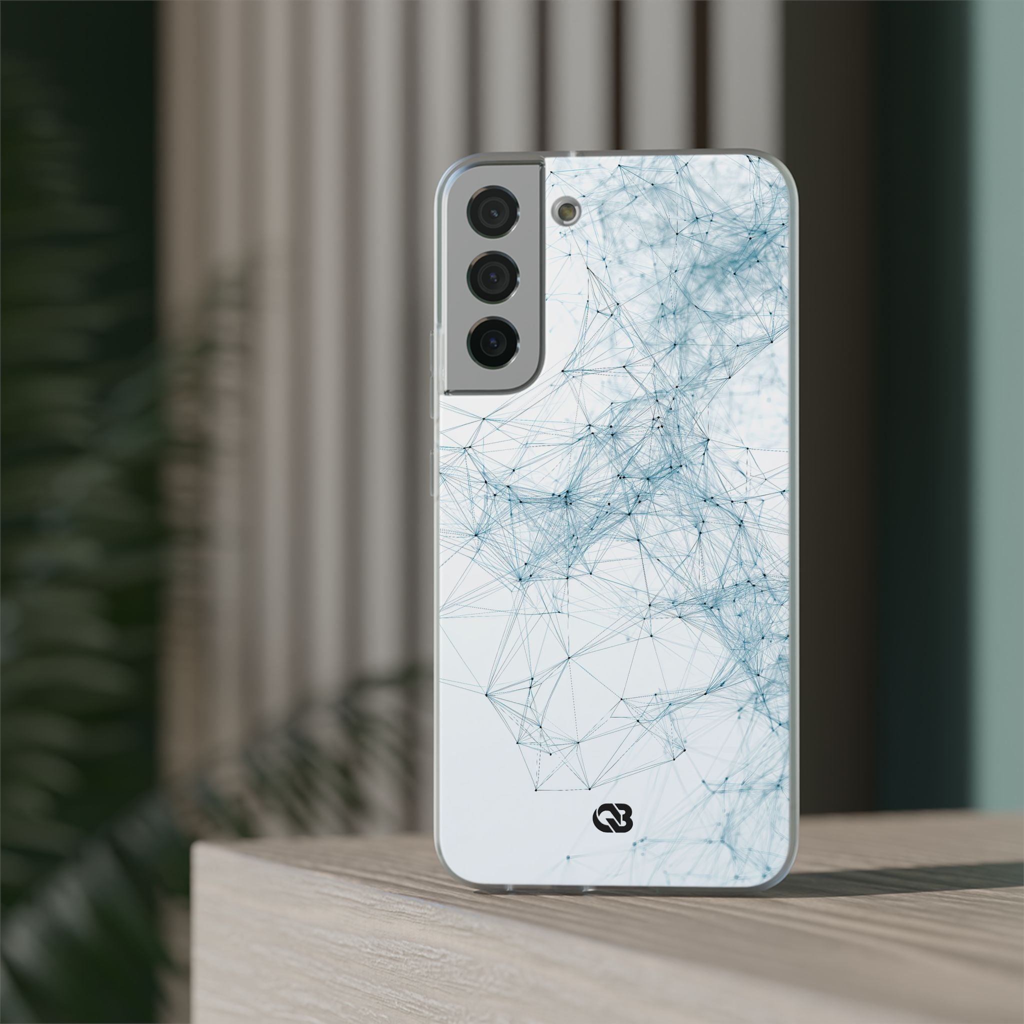 Blue Lite Phone Case for Samsung - Glacial Neural Web