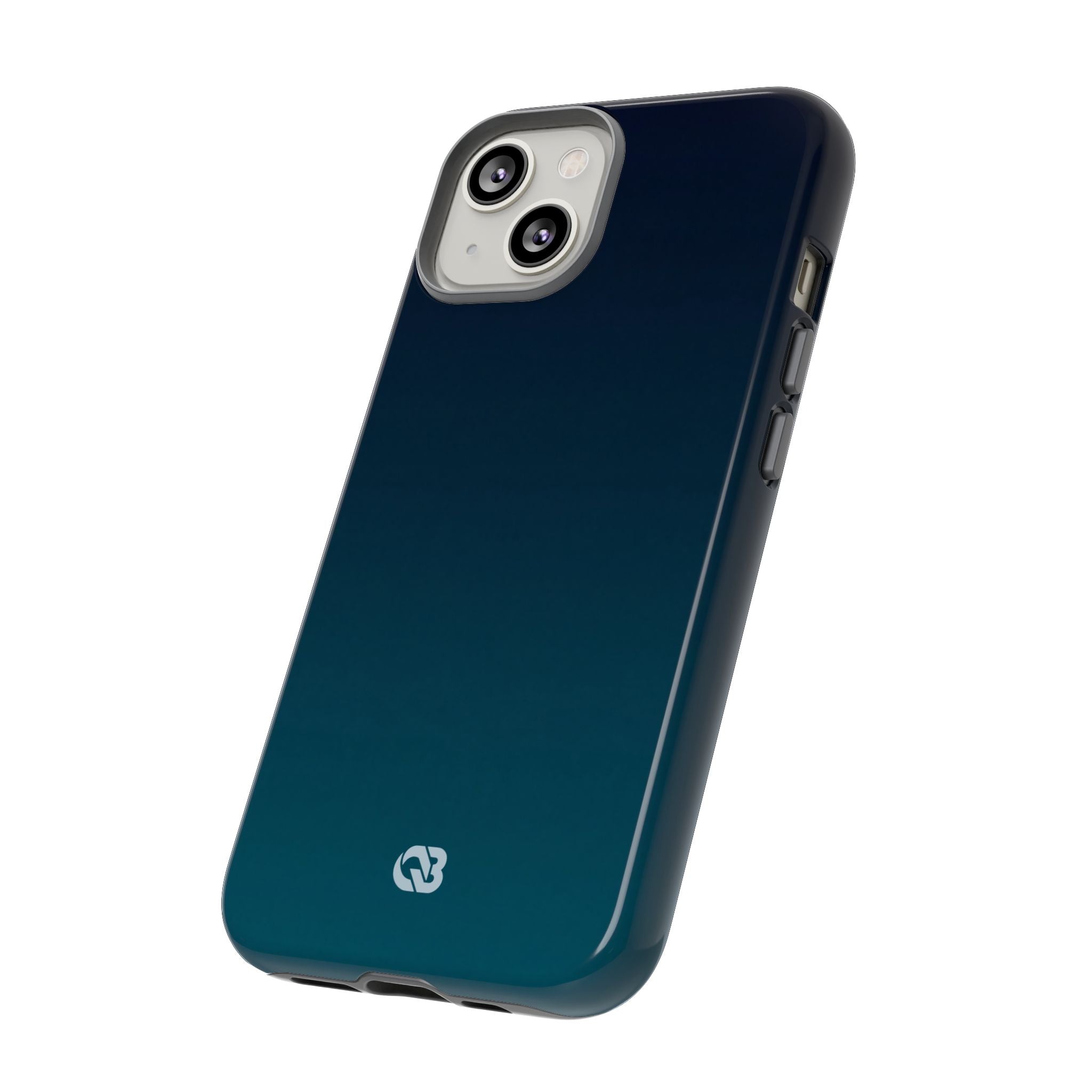Teal Tough Phone Case for iPhone - Abyss Teal Haze