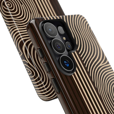 Brown Tough Phone Case for Samsung - Espresso Sand Ridge