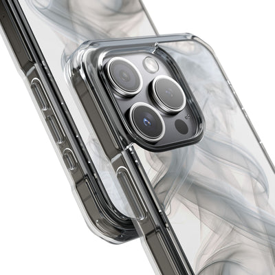 Vapor Noir · Clear Impact Magnetic Phone Case for iPhone ·  White