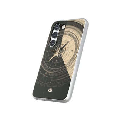 Beige Lite Phone Case for Samsung - Obsidian Nautical Blueprint